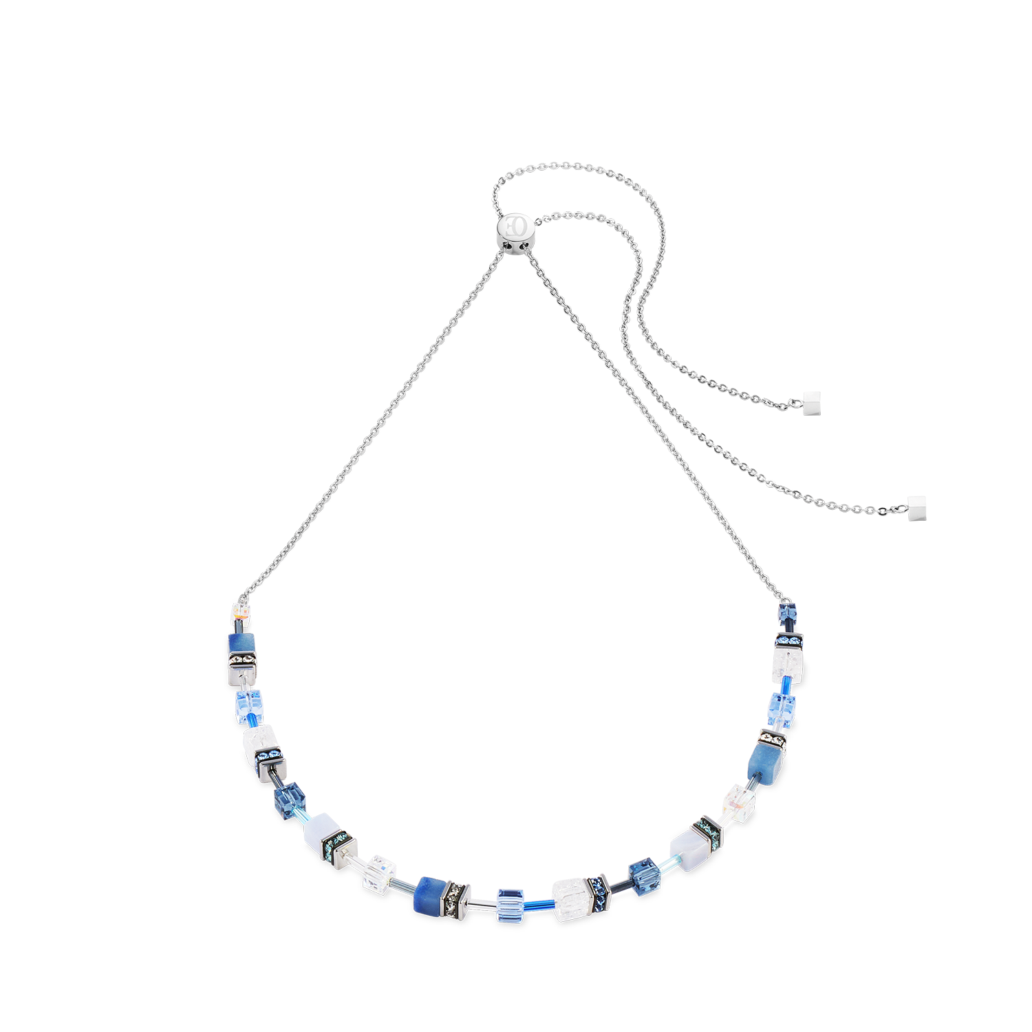 Collier GeoCUBE® Iconic Nature Chain bleu