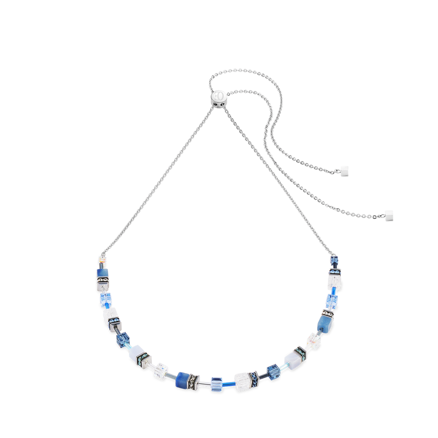 Collier GeoCUBE® Iconic Nature Chain bleu