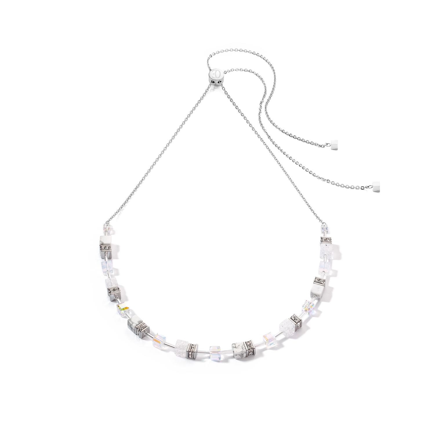 Collier GeoCUBE® Iconic Nature Chain blanc