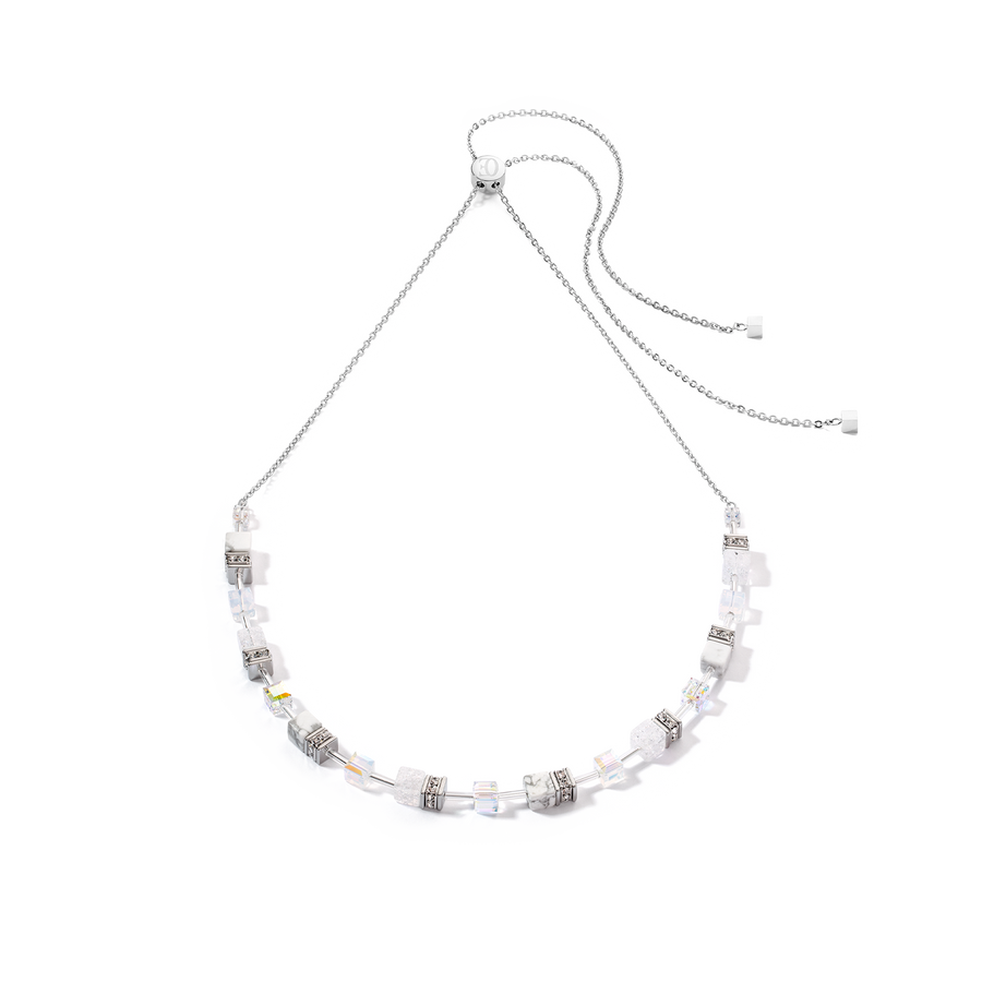 Collier GeoCUBE® Iconic Nature Chain blanc
