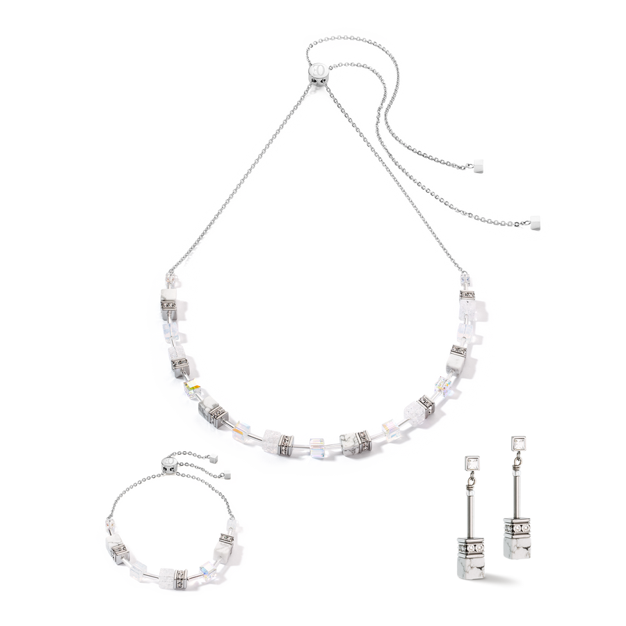 Collier GeoCUBE® Iconic Nature Chain blanc