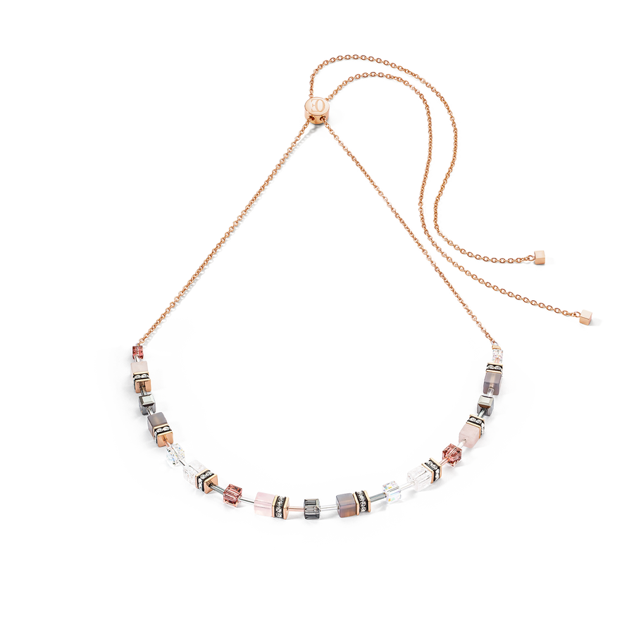 Collier GeoCUBE® Iconic Nature Chain rose