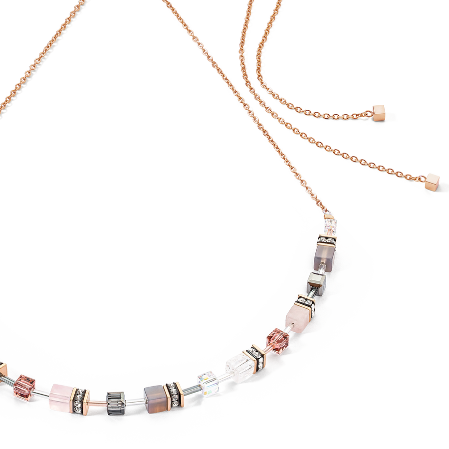 Collier GeoCUBE® Iconic Nature Chain rose