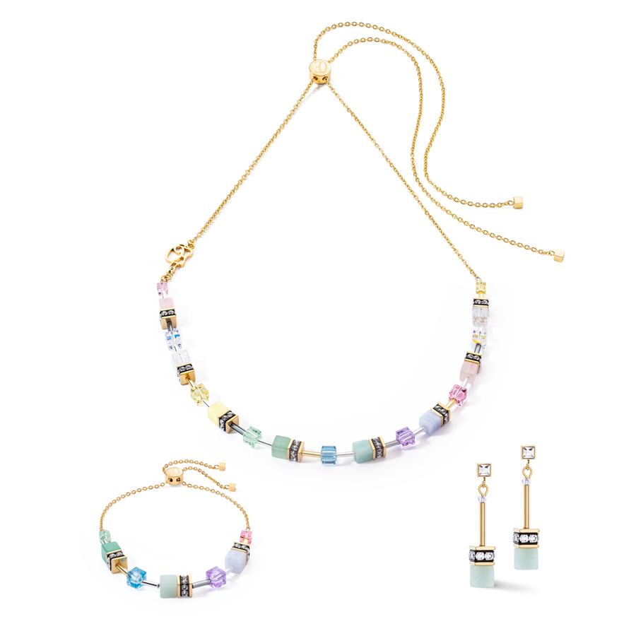 Boucles d’oreilles GeoCUBE® Iconic Nature Chain pastel