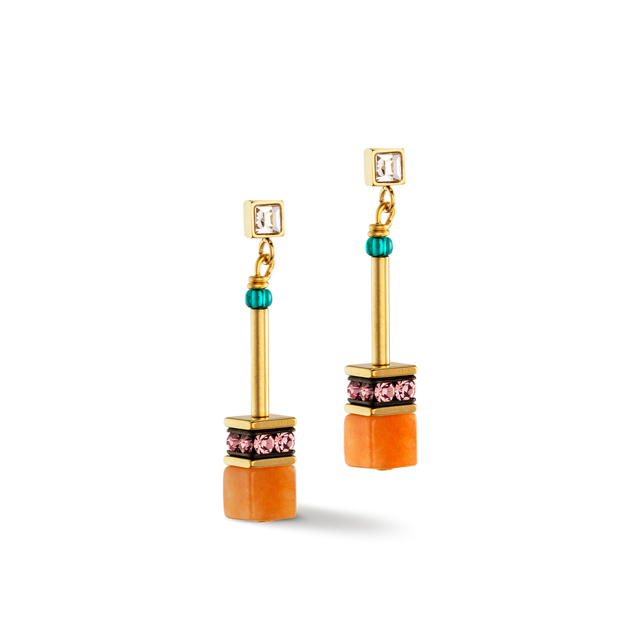 Boucles d'oreilles GeoCUBE® Iconic Nature Chain Dopamin
