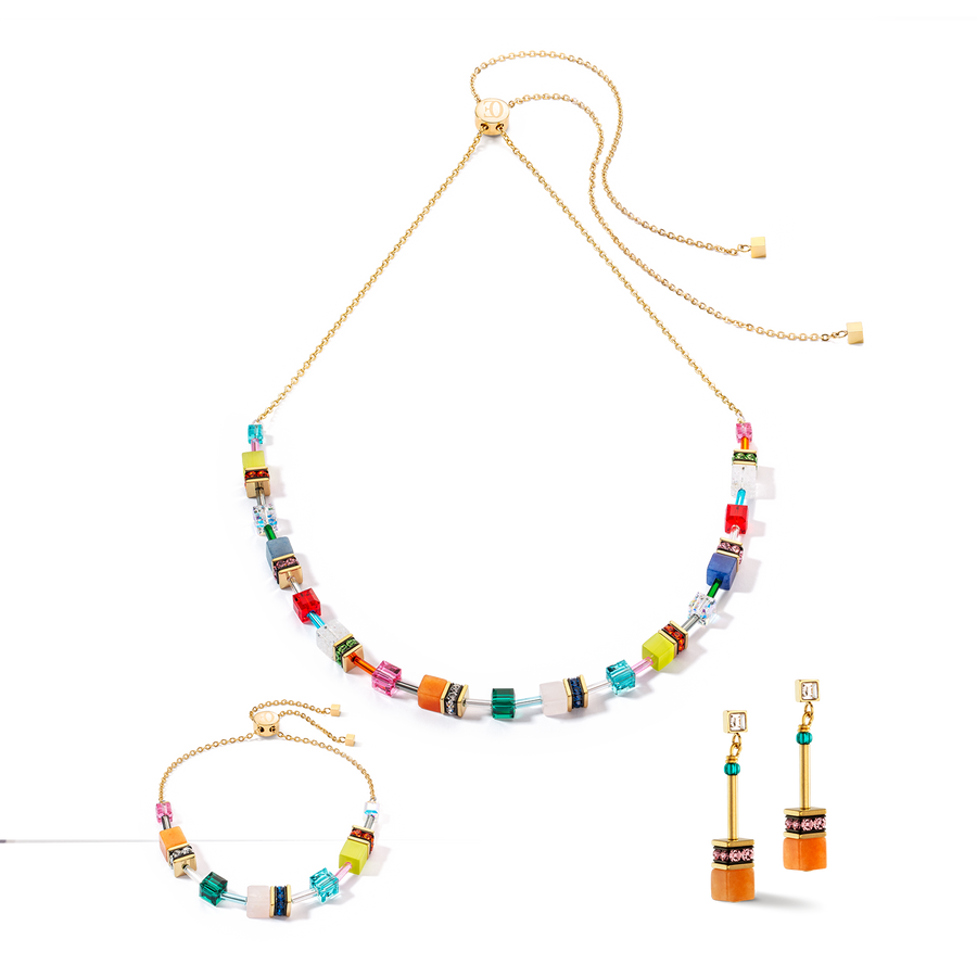 Boucles d'oreilles GeoCUBE® Iconic Nature Chain Dopamin