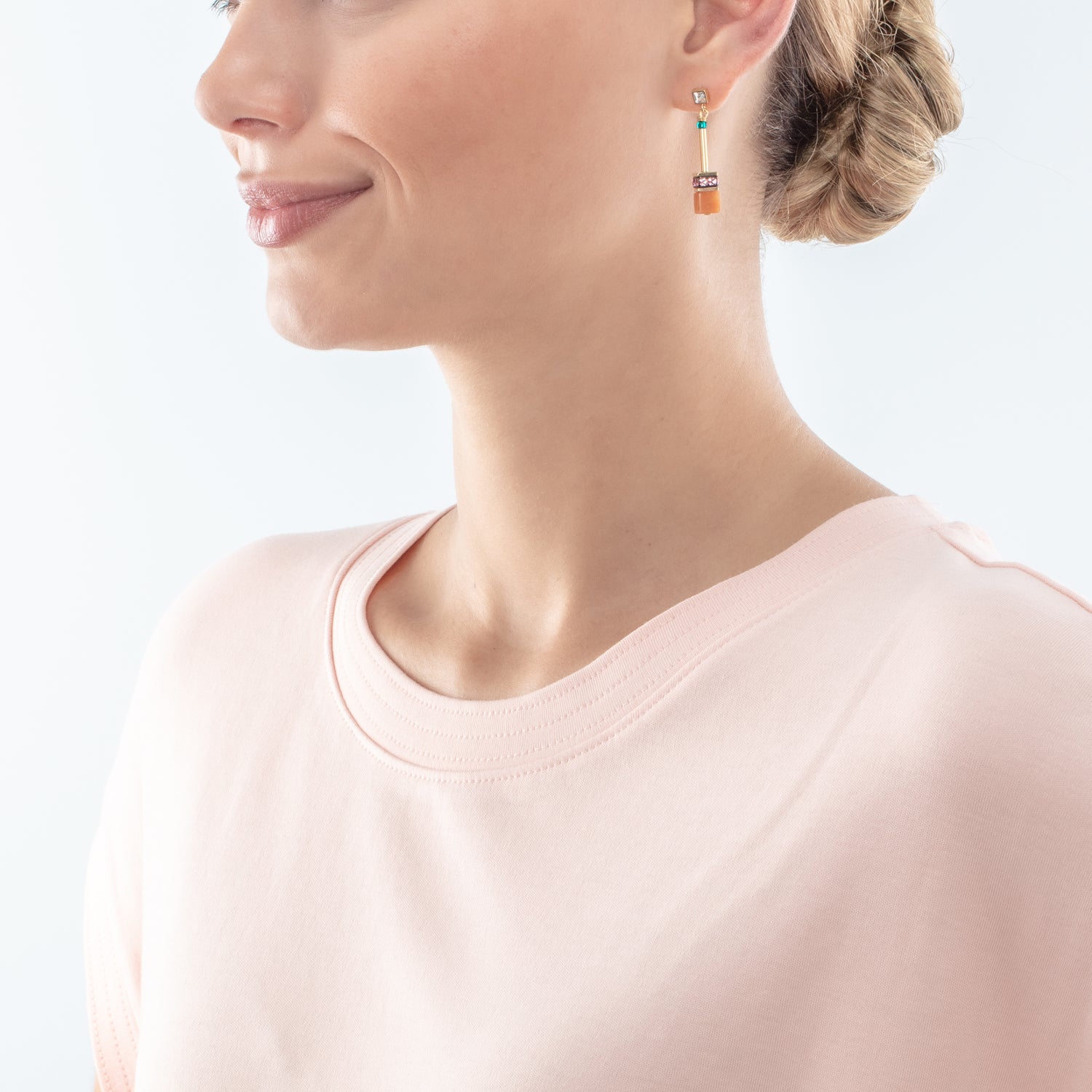 Boucles d'oreilles GeoCUBE® Iconic Nature Chain Dopamin