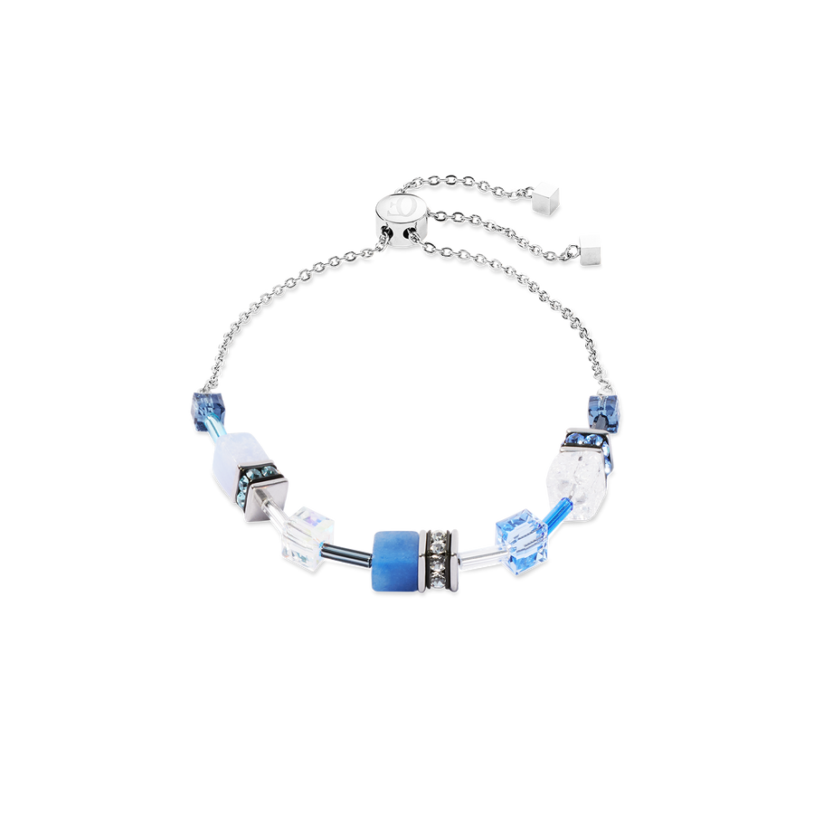 Bracelet GeoCUBE® Iconic Nature Chain bleu