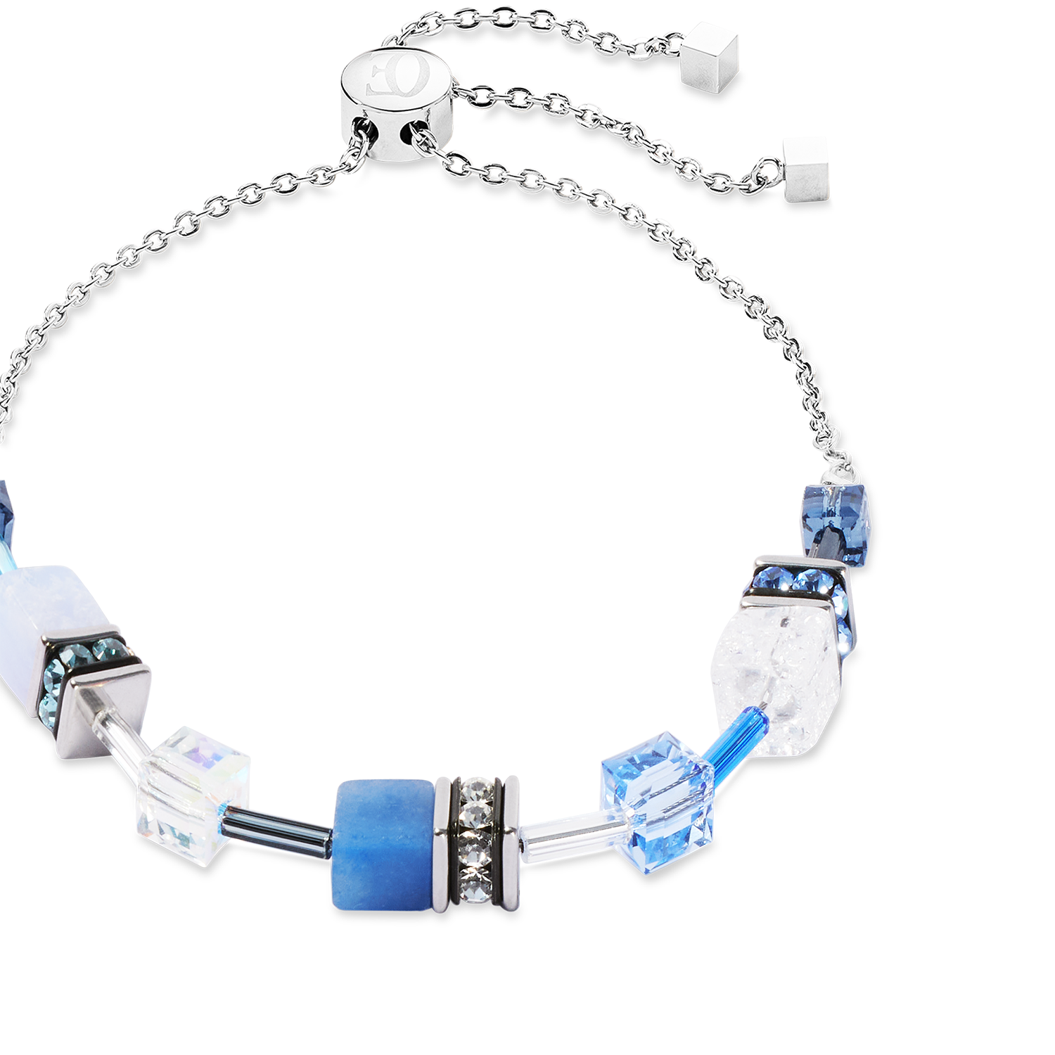 Bracelet GeoCUBE® Iconic Nature Chain bleu