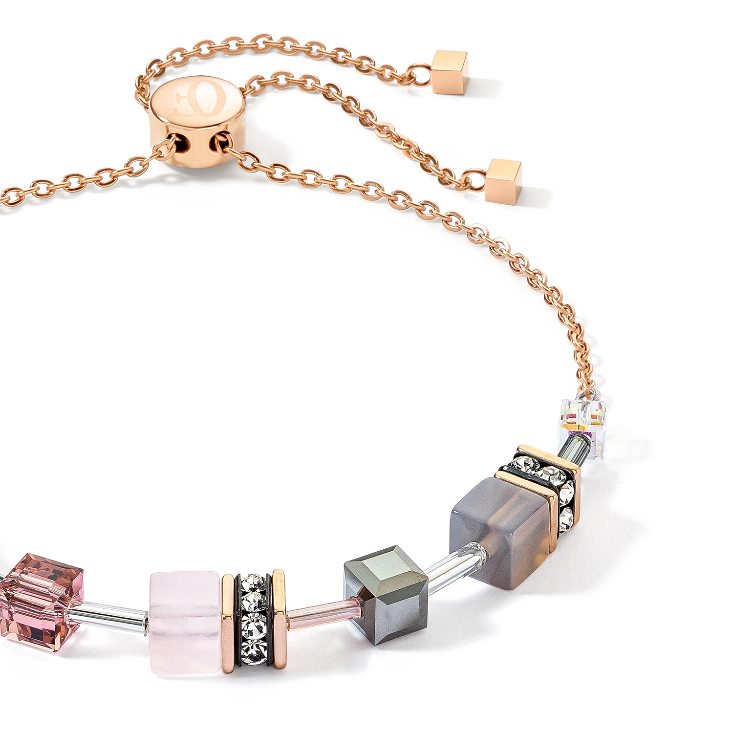 Bracelet GeoCUBE® Iconic Nature Chain rose