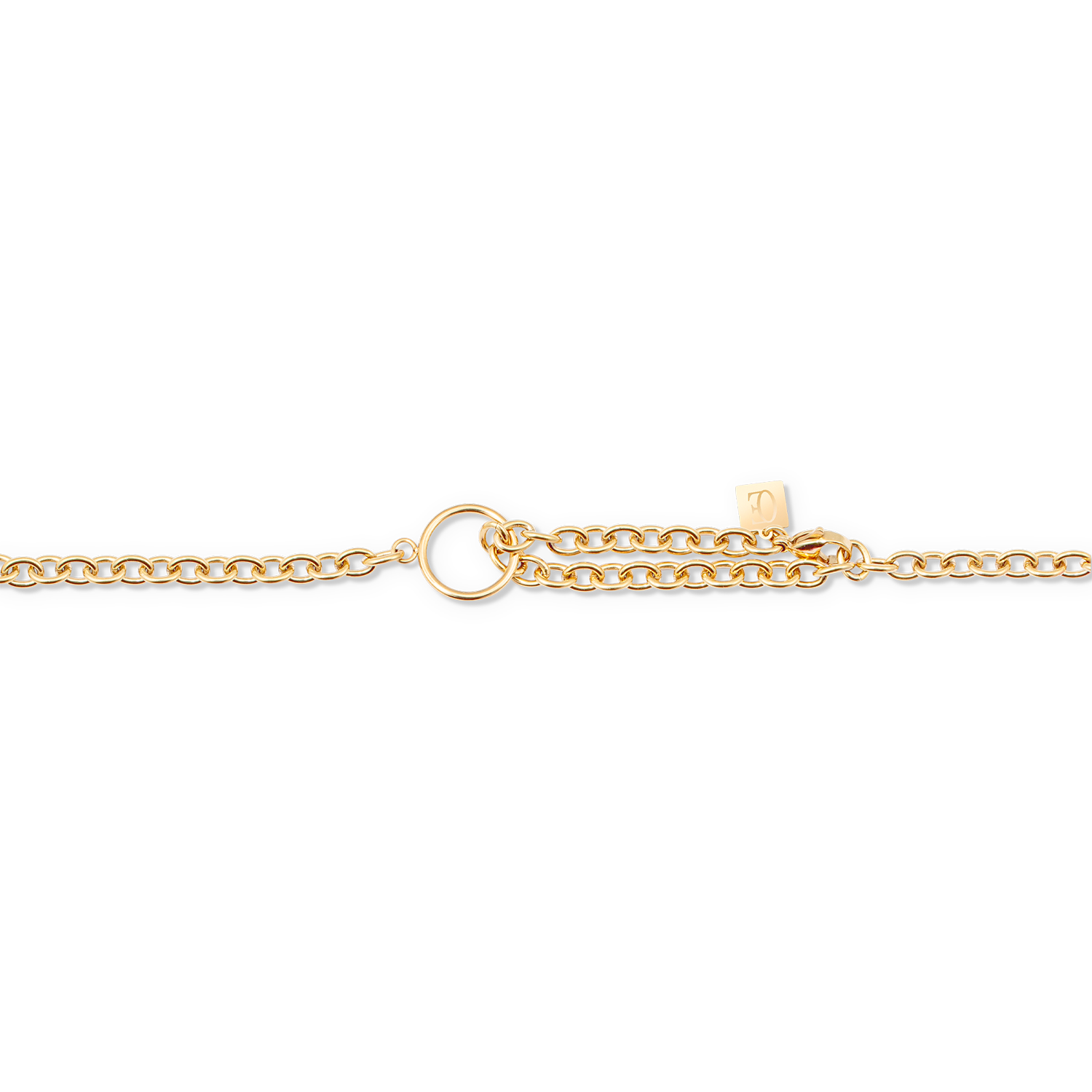 Collier GeoCUBE® Iconic Chain or-magenta