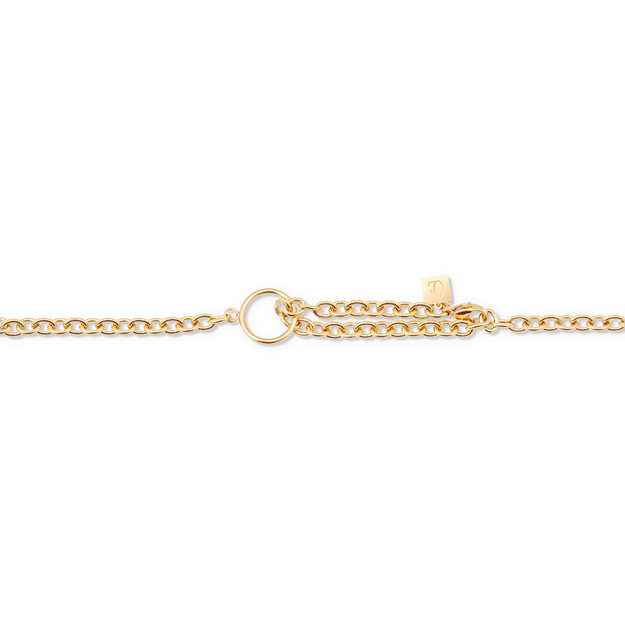 Collier GeoCUBE® Iconic Chain or-magenta