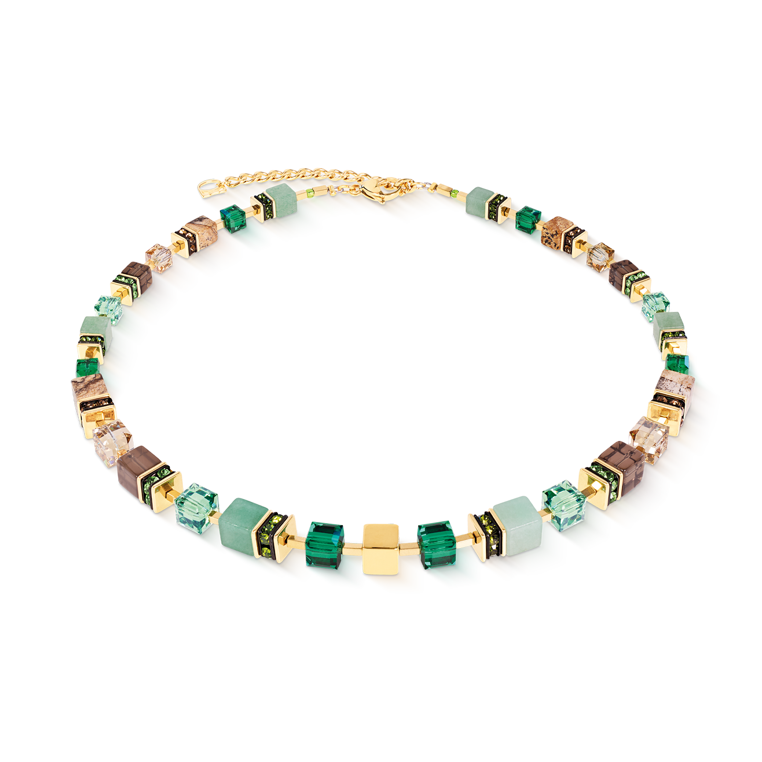 Collier GeoCUBE® Precious Statement Emerald Garden