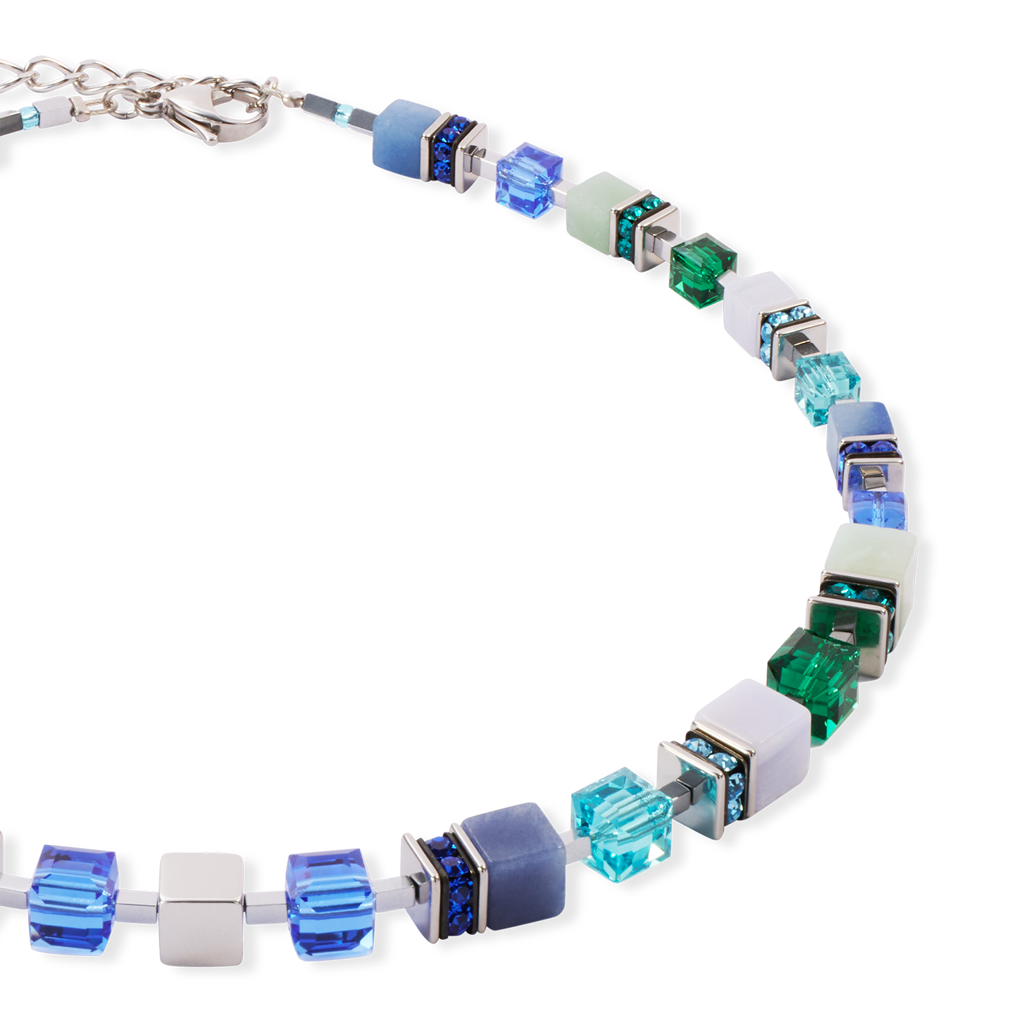 Collier GeoCUBE® Precious Statement argent-ocean