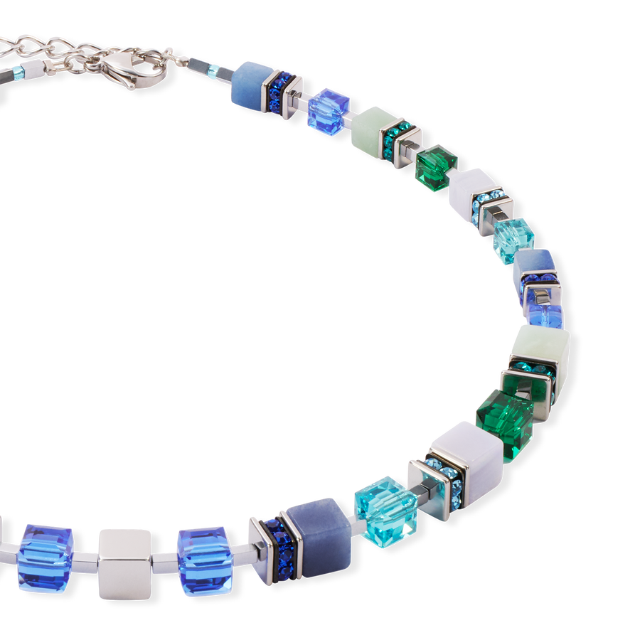 Collier GeoCUBE® Precious Statement argent-ocean