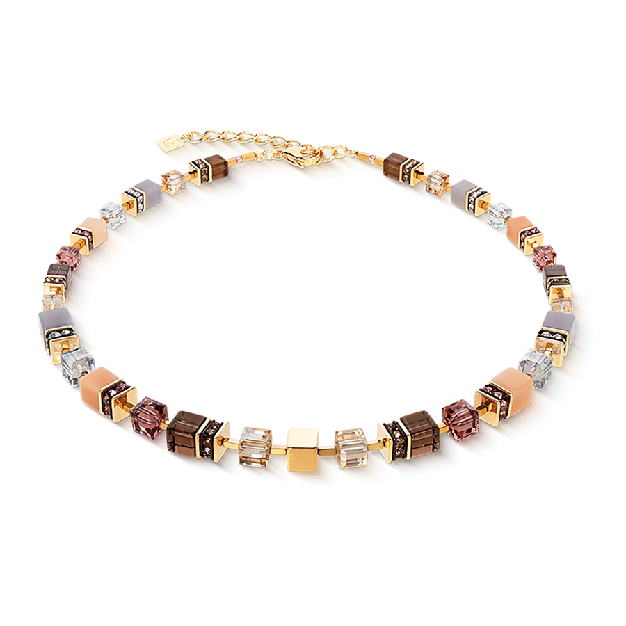 Collier GeoCUBE® Precious Statement golden Blush