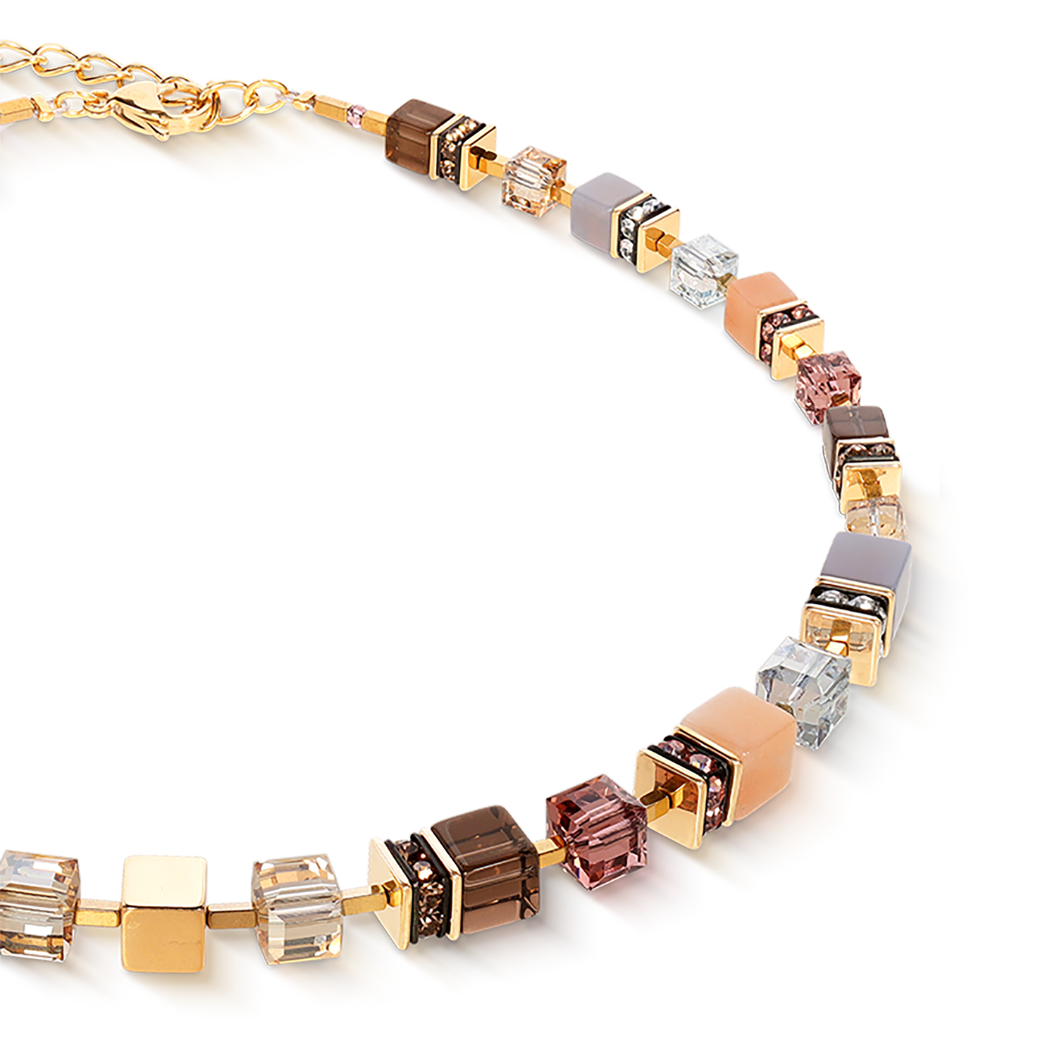 Collier GeoCUBE® Precious Statement golden Blush
