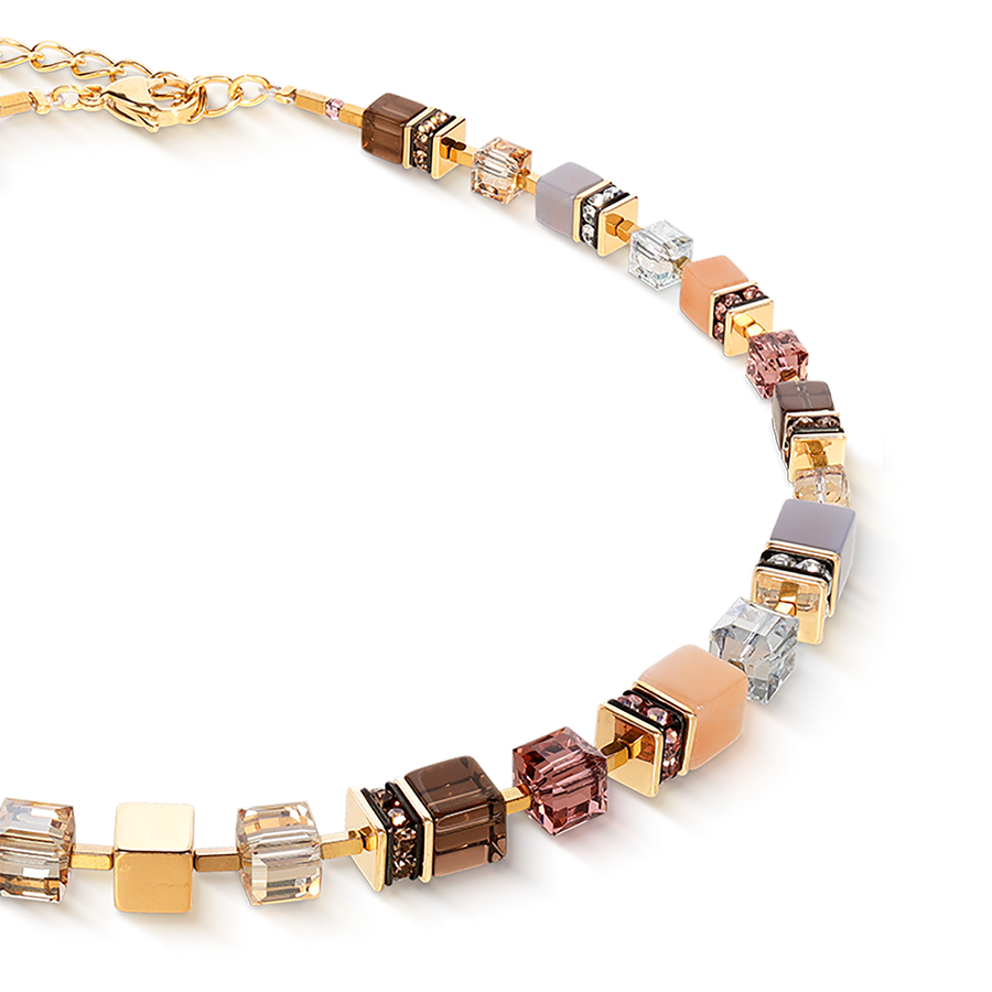 Collier GeoCUBE® Precious Statement golden Blush