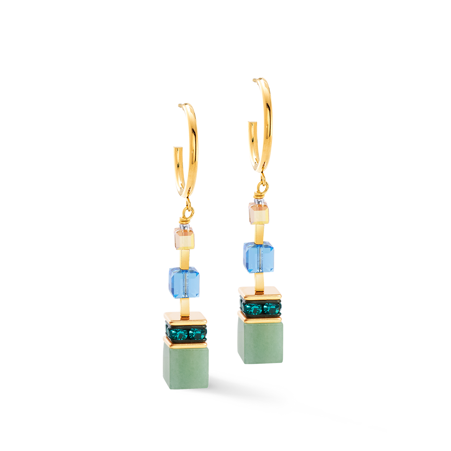 Boucles d'oreilles GeoCUBE® Precious Statement or-spring