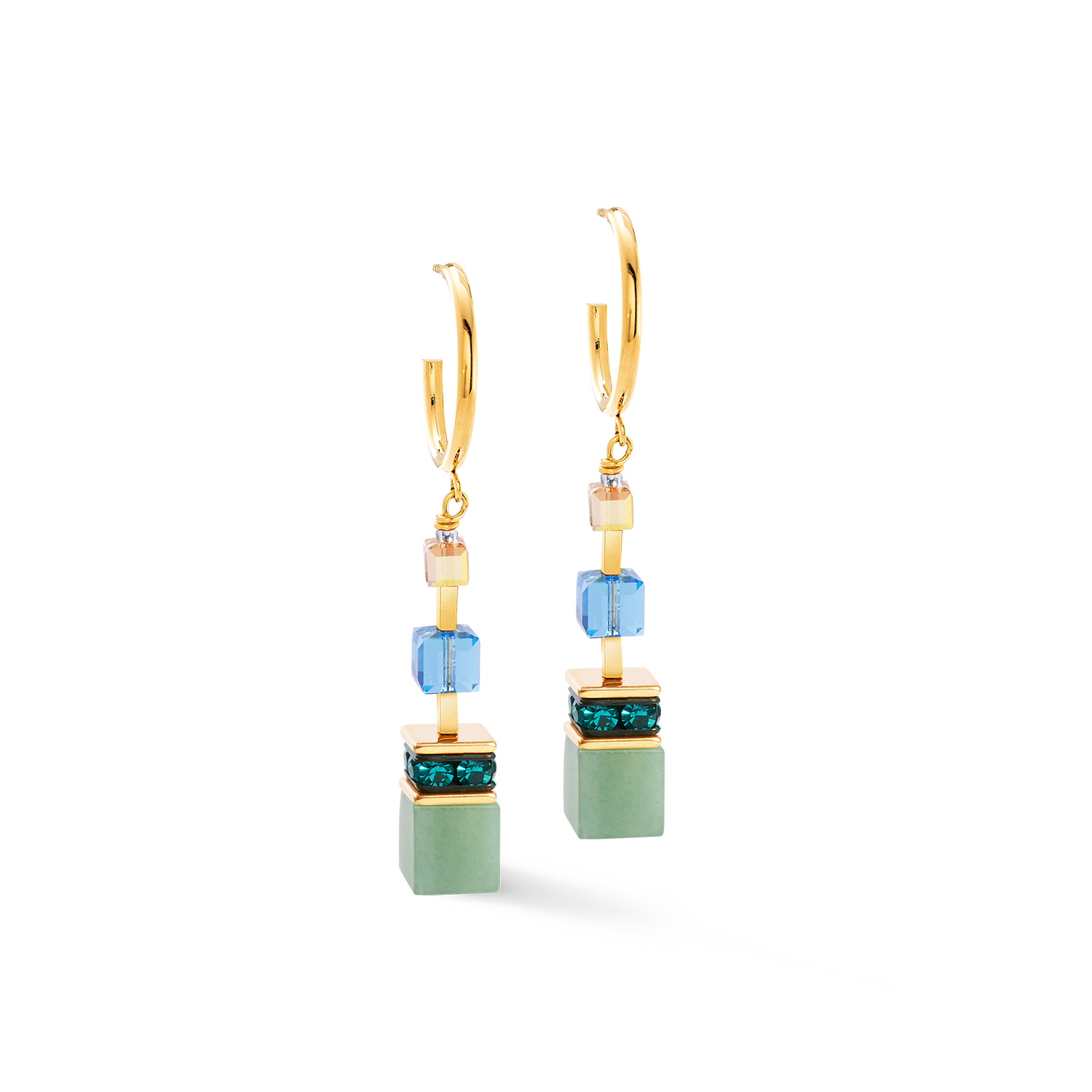 Boucles d'oreilles GeoCUBE® Precious Statement or-spring