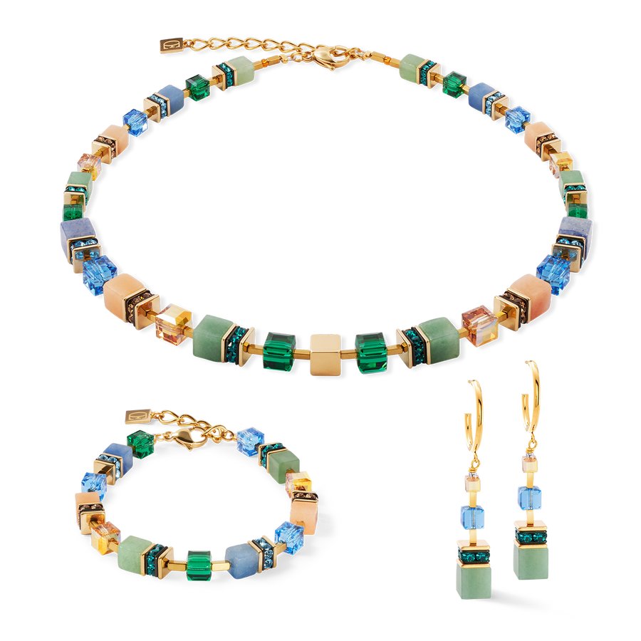 Boucles d'oreilles GeoCUBE® Precious Statement or-spring