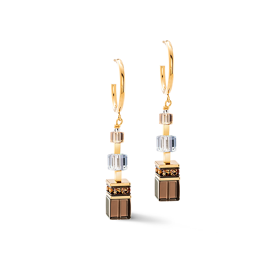 Boucles d'oreilles GeoCUBE® Precious Statement golden Blush