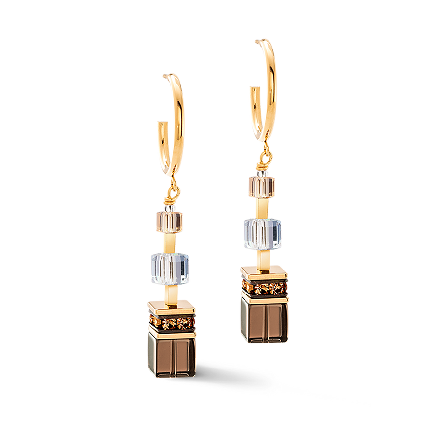 Boucles d'oreilles GeoCUBE® Precious Statement golden Blush