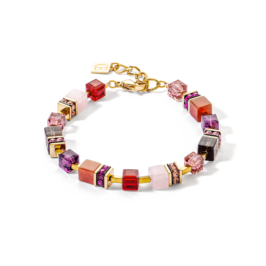 Bracelet GeoCUBE® Precious statement or-rouge