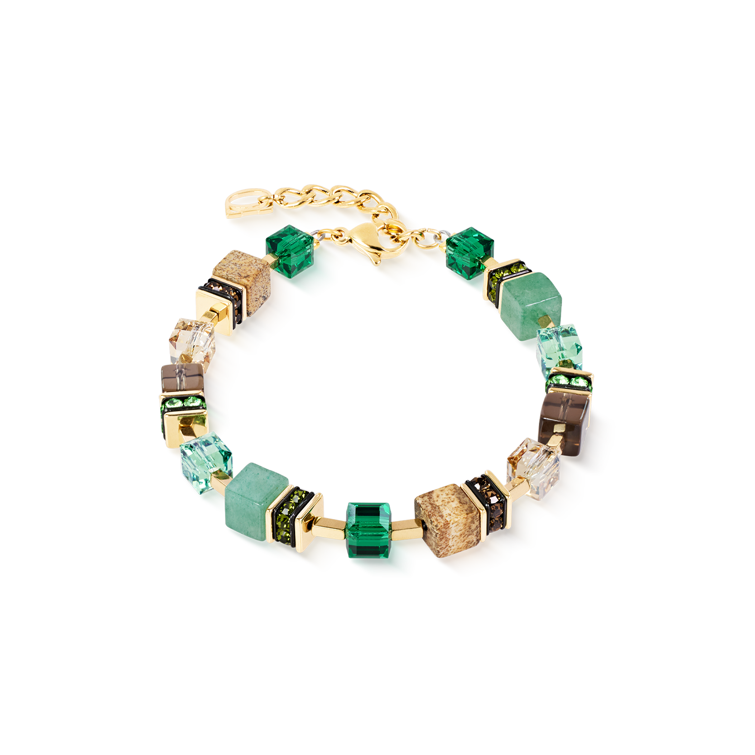 Bracelet GeoCUBE® Precious Statement Emerald Garden