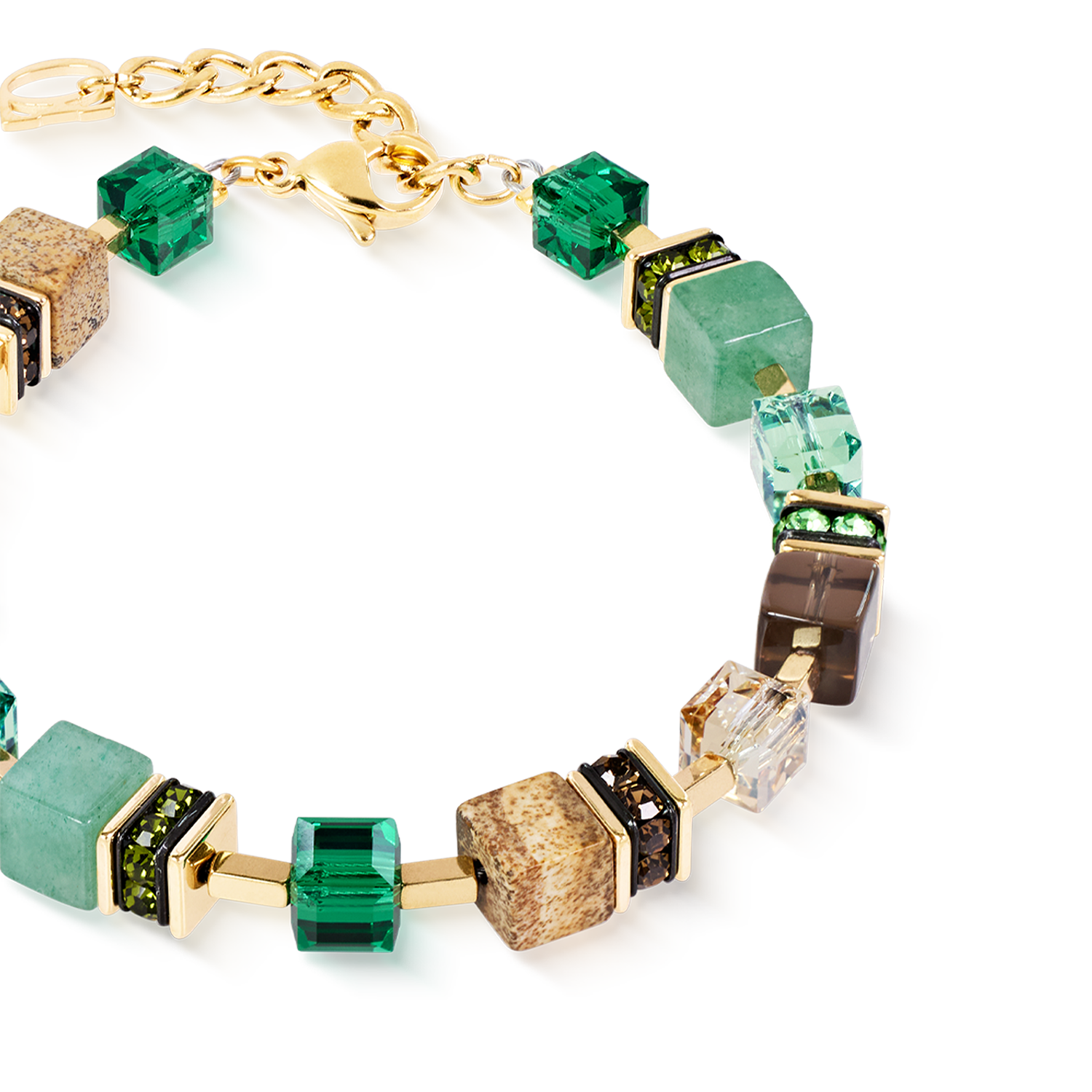 Bracelet GeoCUBE® Precious Statement Emerald Garden