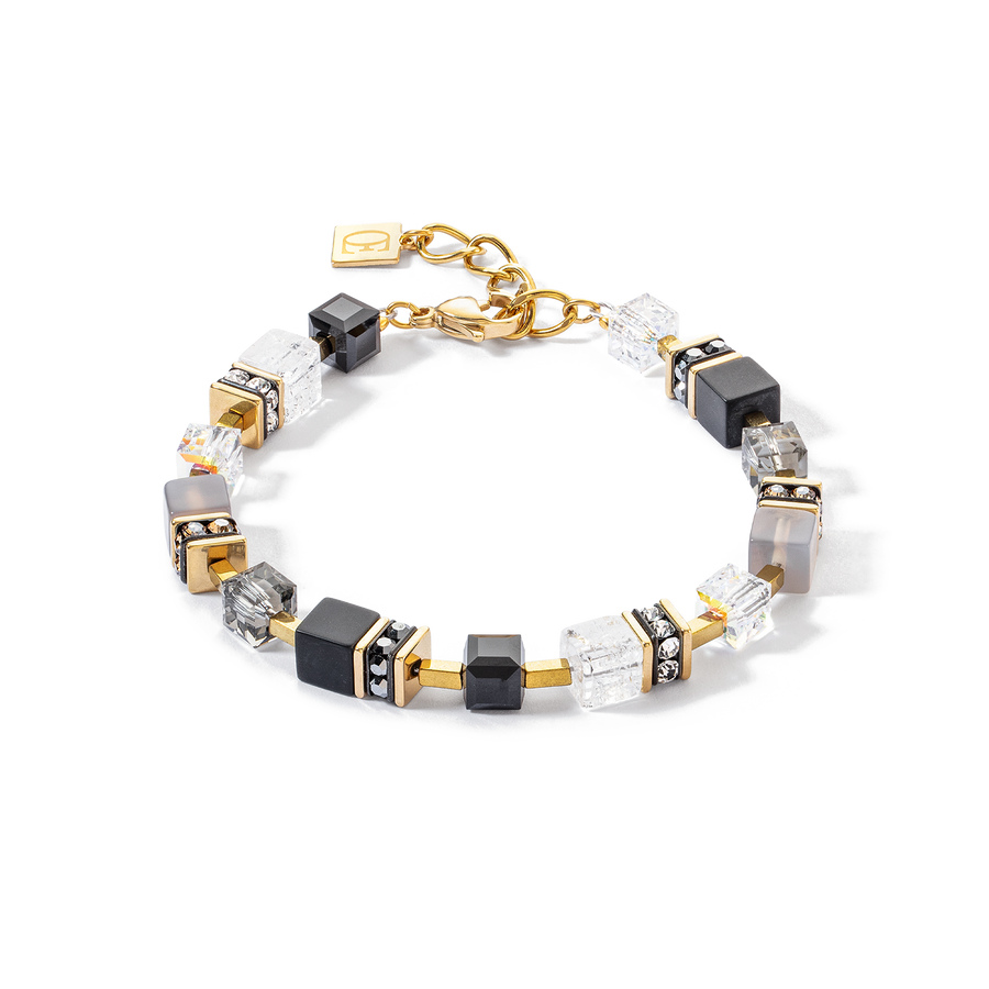 Bracelet GeoCUBE® Precious statement or-noir