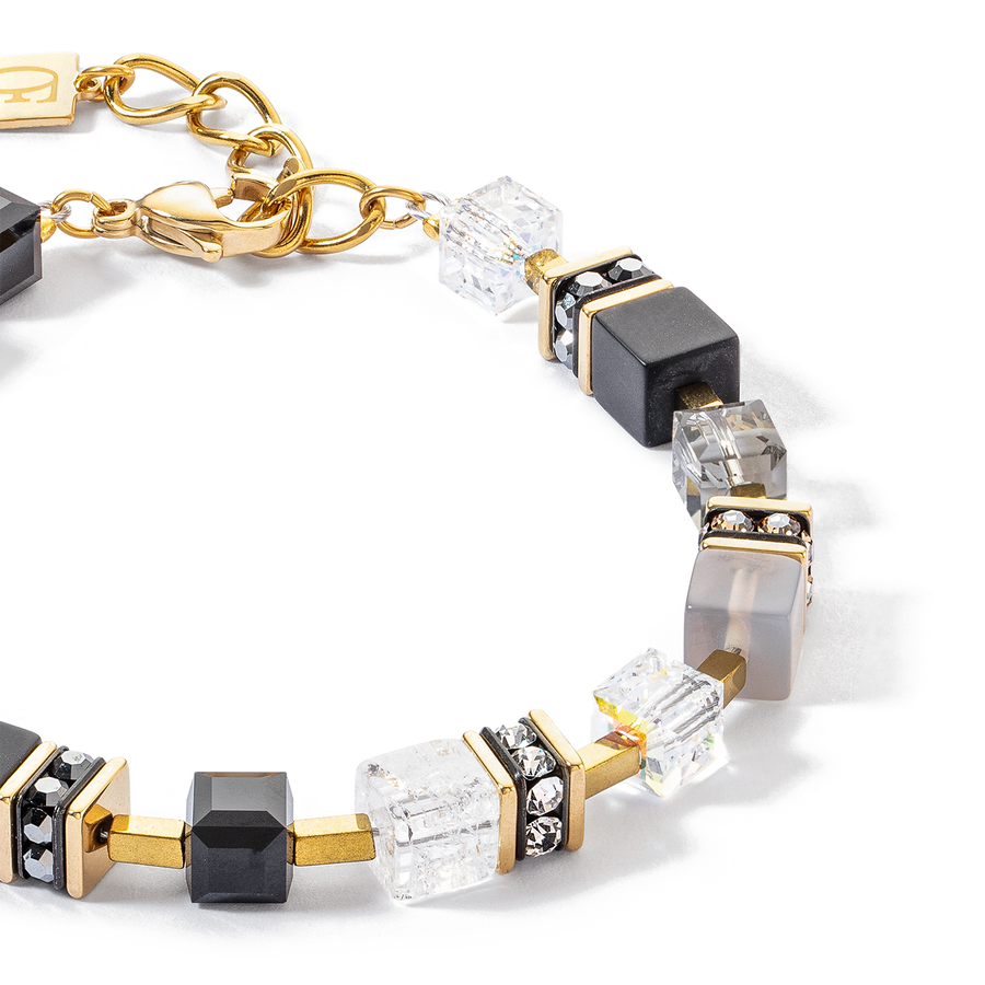 Bracelet GeoCUBE® Precious statement or-noir