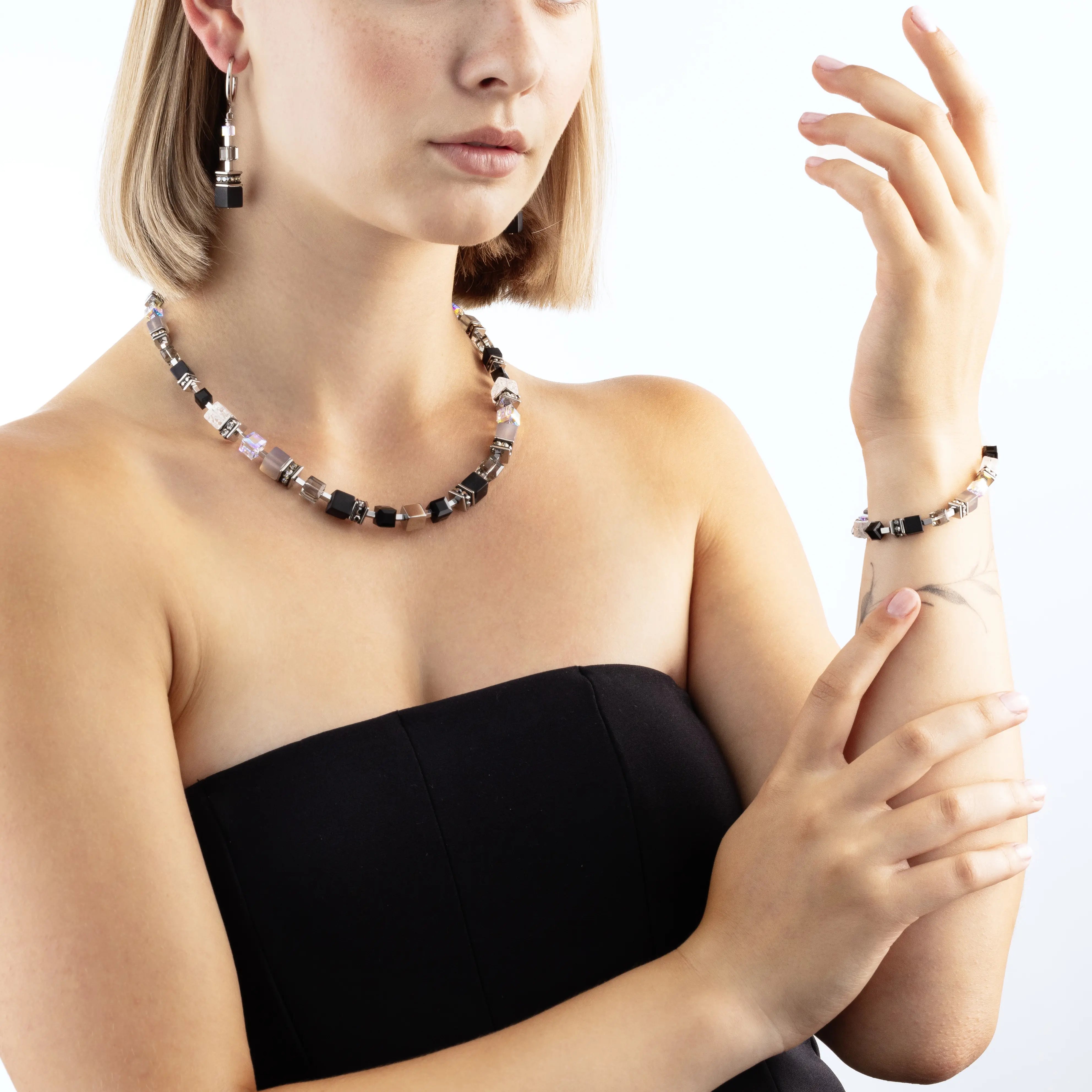 Bracelet GeoCUBE® Precious Statement Crystal Shadow