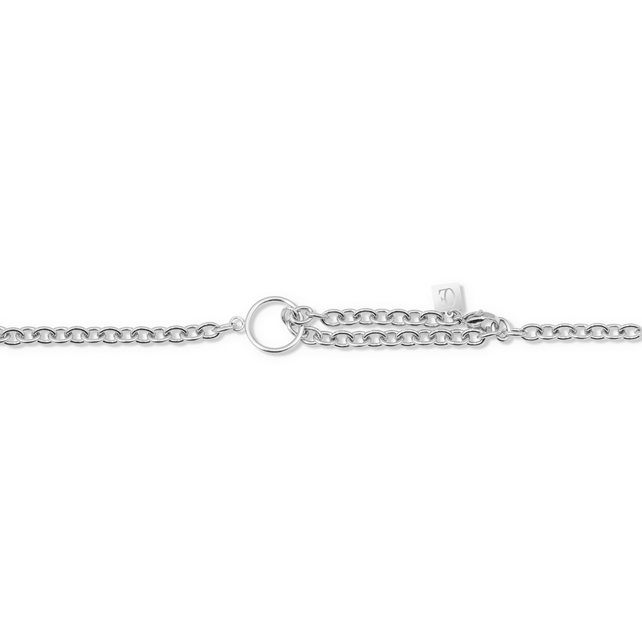 Collier GeoCUBE® Iconic Precious Chain gris-beige