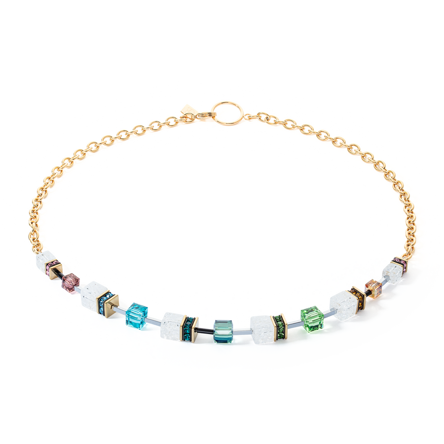 Collier GeoCUBE® Iconic Precious Chain or-multicolore