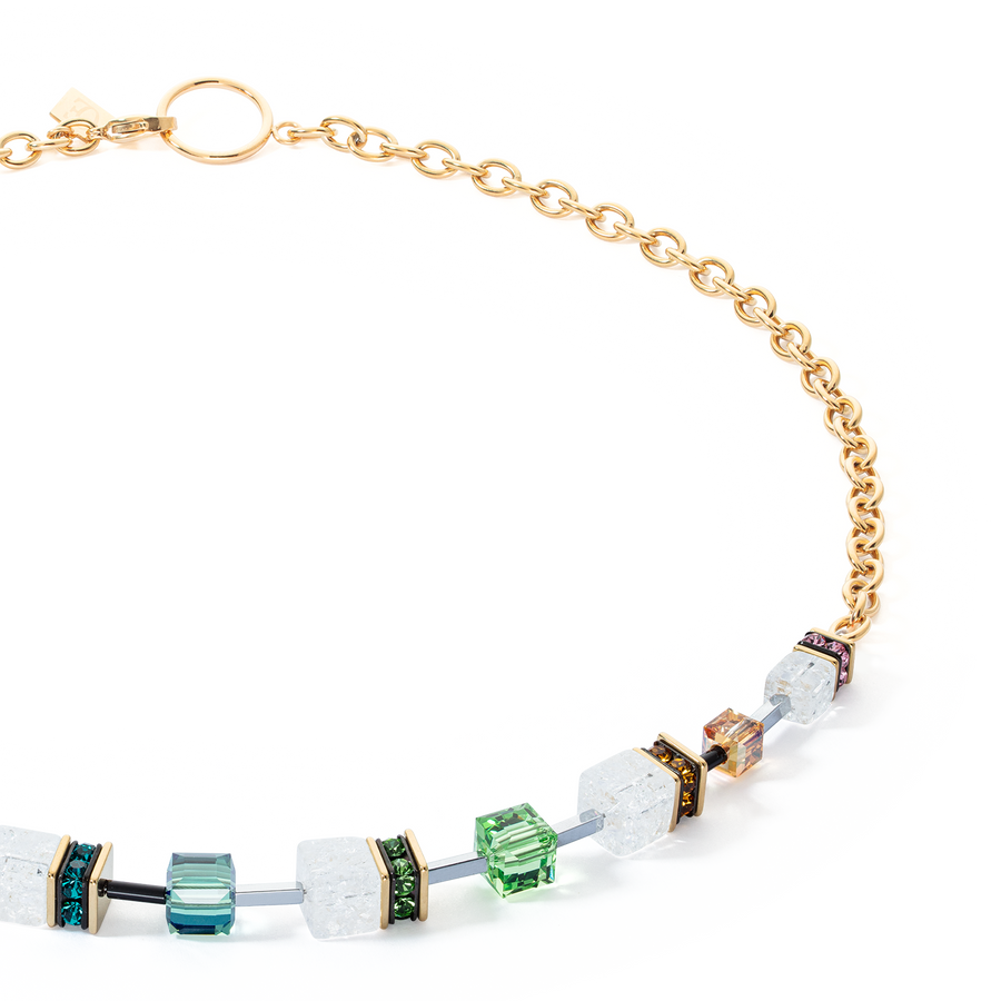 Collier GeoCUBE® Iconic Precious Chain or-multicolore