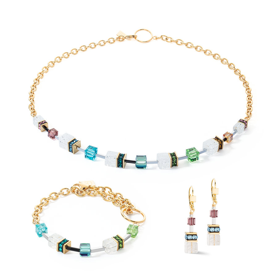 Bracelet GeoCUBE® Iconic Precious Chain or-multicolore