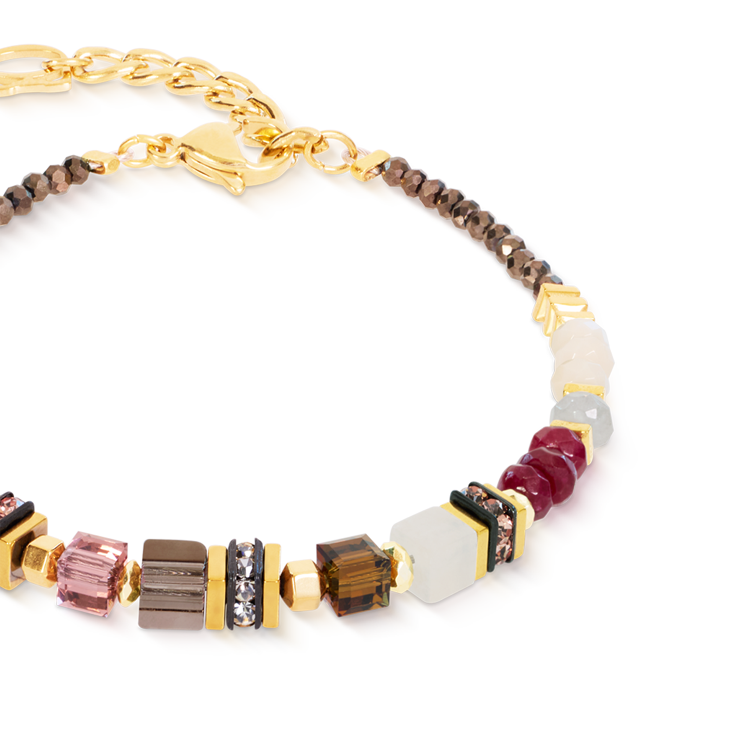 Bracelet GeoCUBE® Precious Grace Rose Smoke