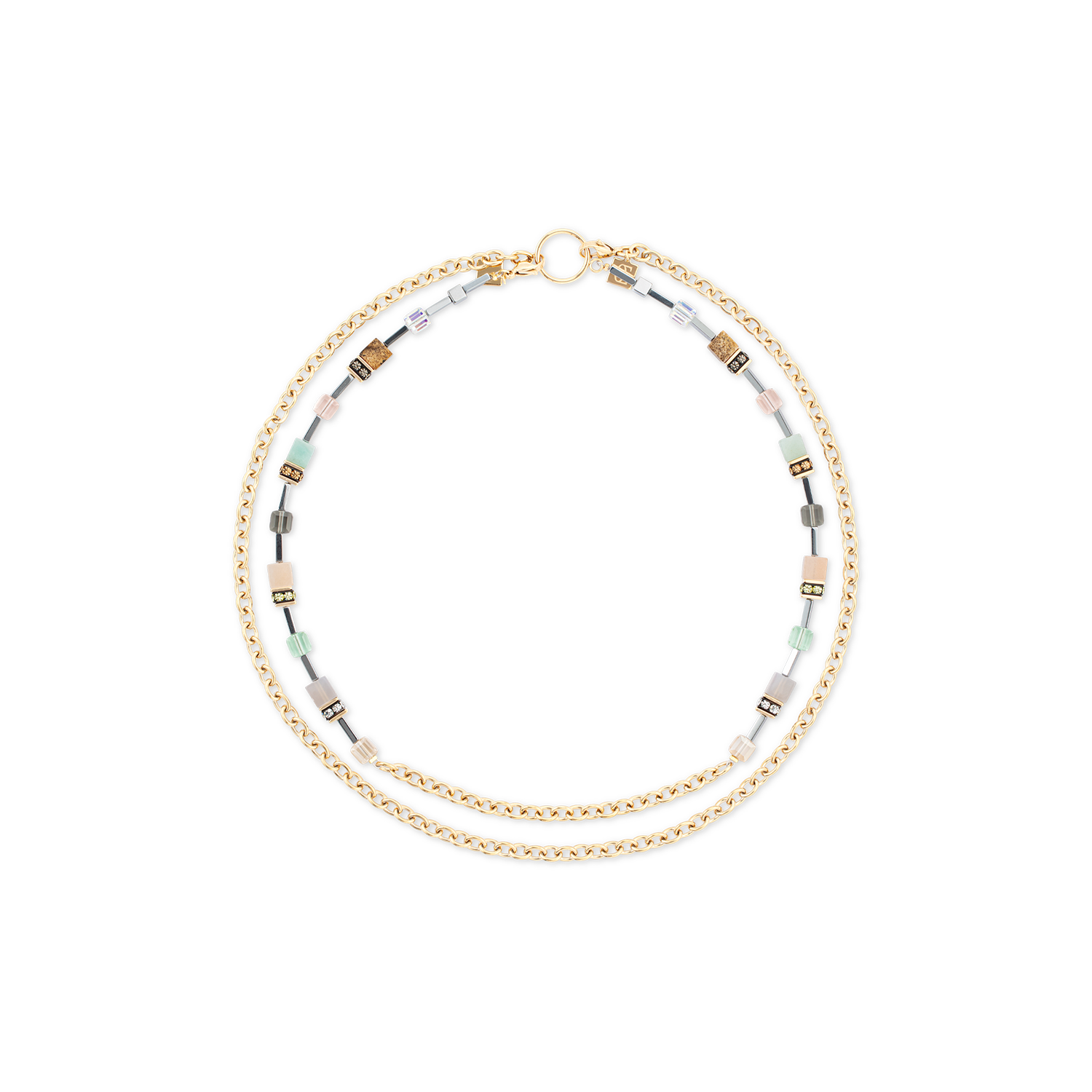 Collier GeoCUBE® Iconic Boho or-multicolore