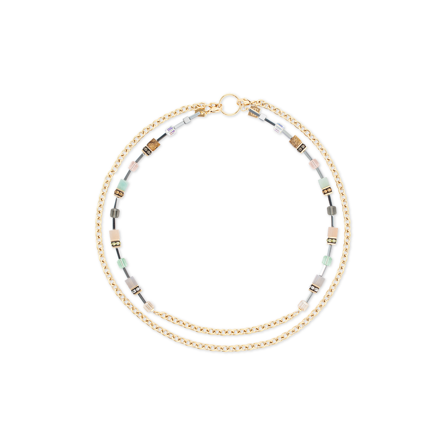 Collier GeoCUBE® Iconic Boho or-multicolore