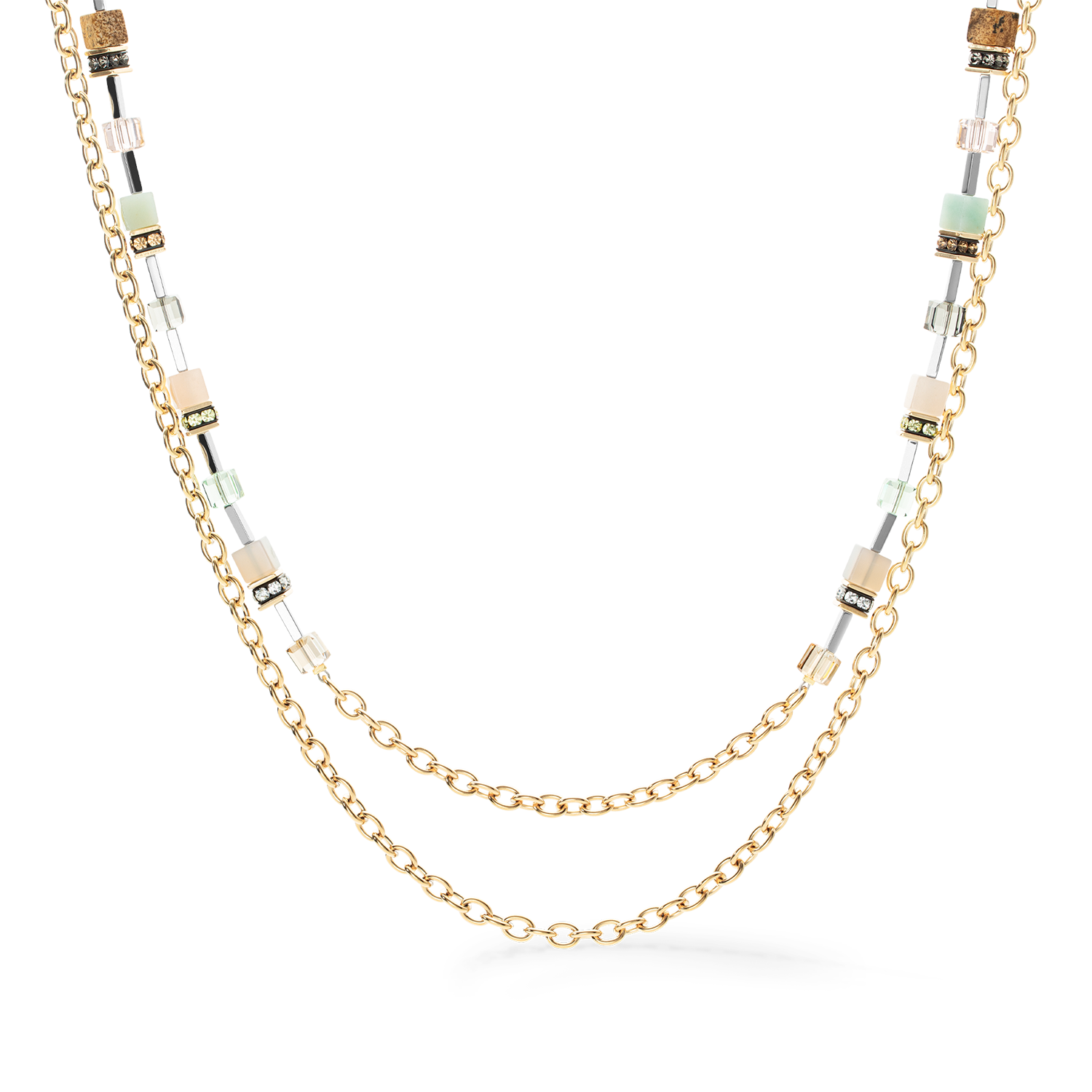 Collier GeoCUBE® Iconic Boho or-multicolore