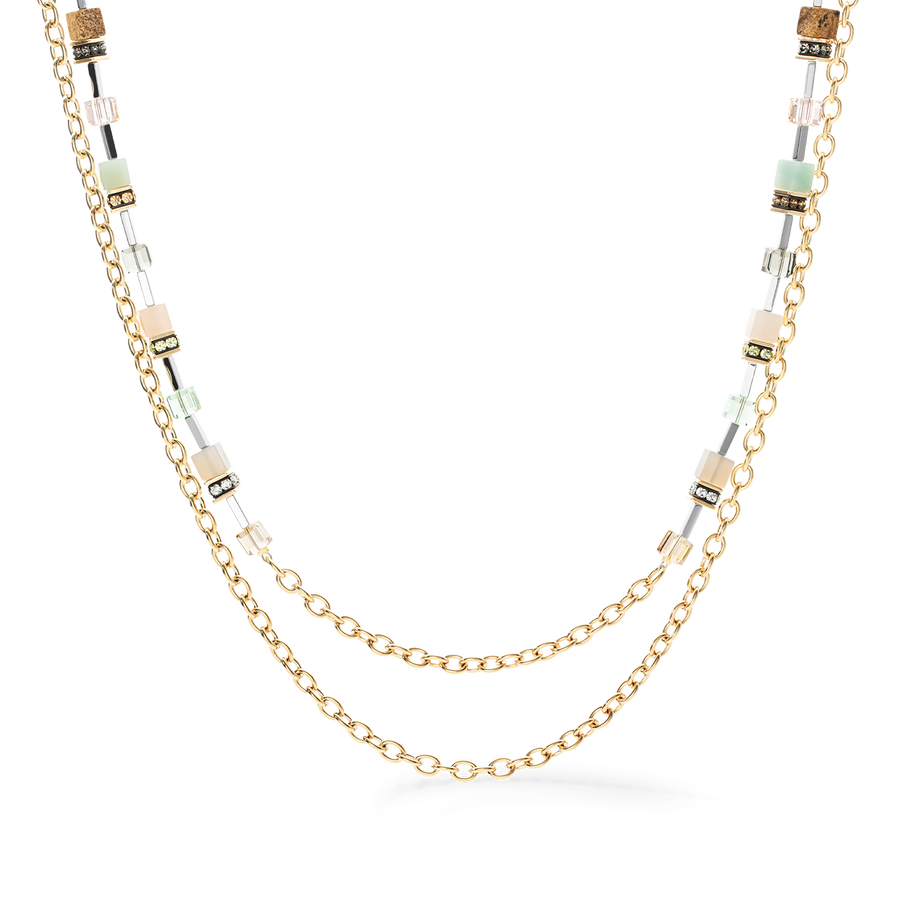 Collier GeoCUBE® Iconic Boho or-multicolore
