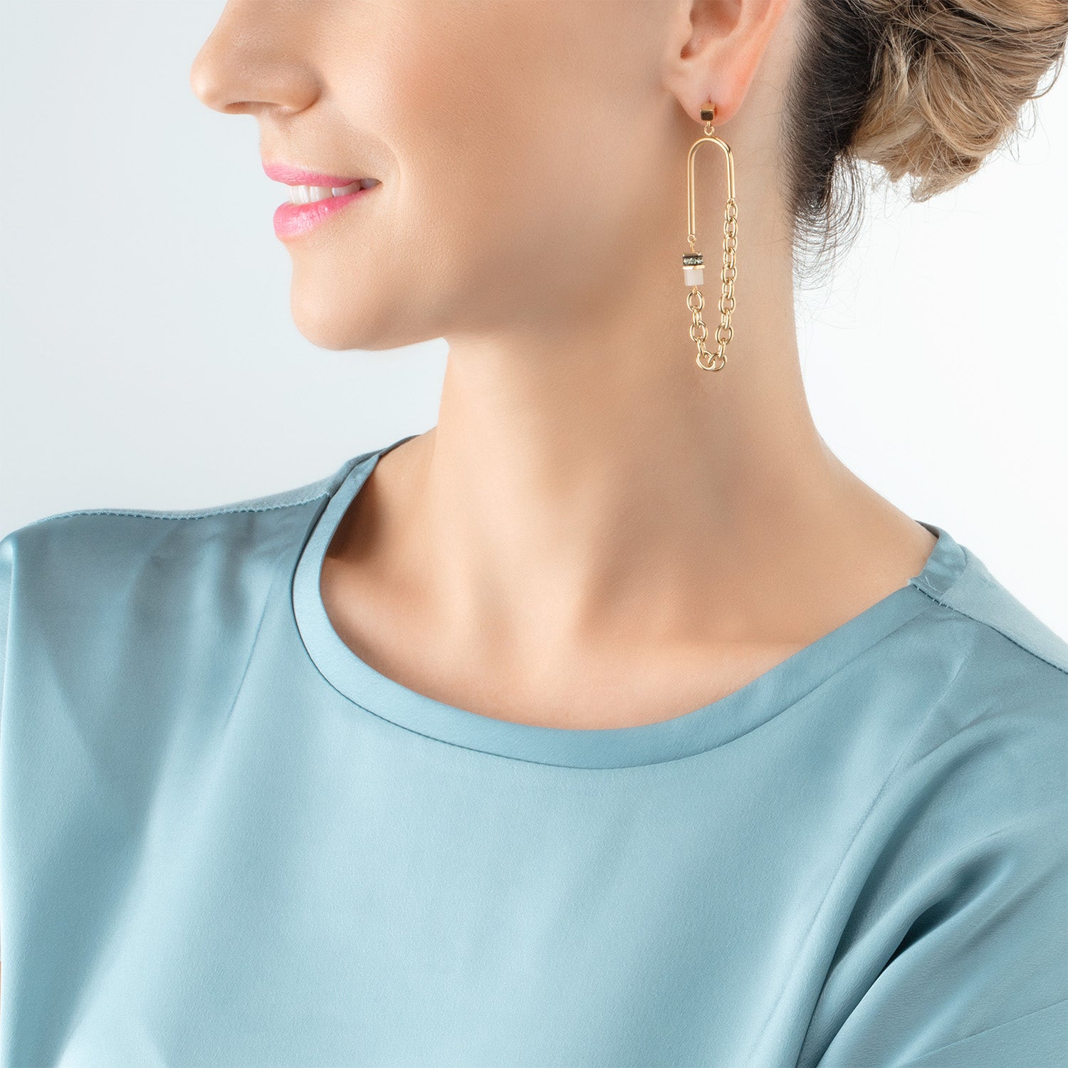 Boucles d'oreilles GeoCUBE® Iconic Boho or-multicolore