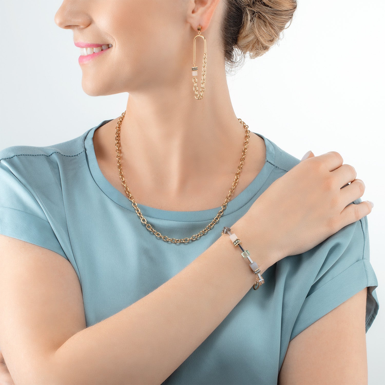 Bracelet GeoCUBE® Iconic Boho or-multicolore