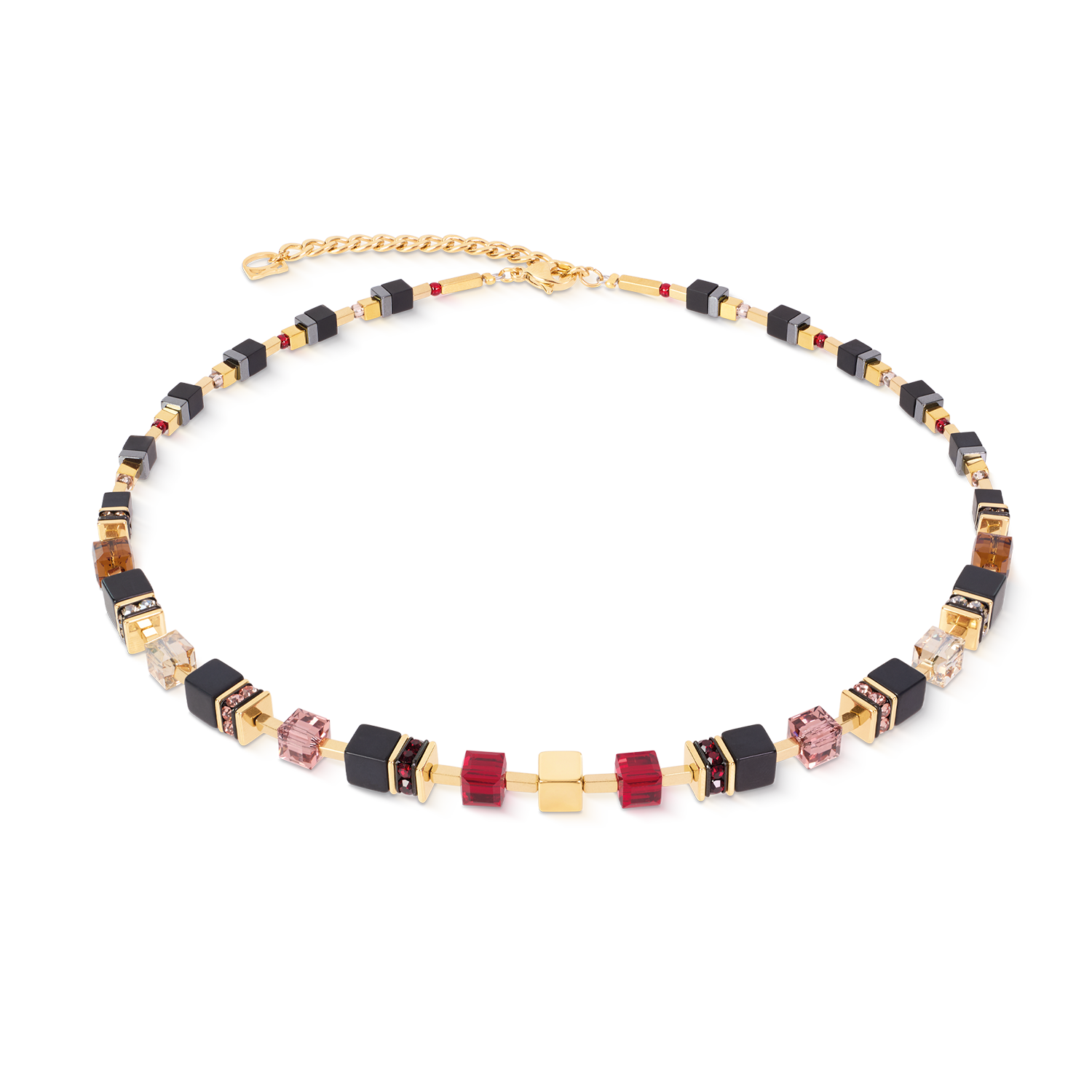 Collier GeoCUBE® Precious Classic Ruby Noir
