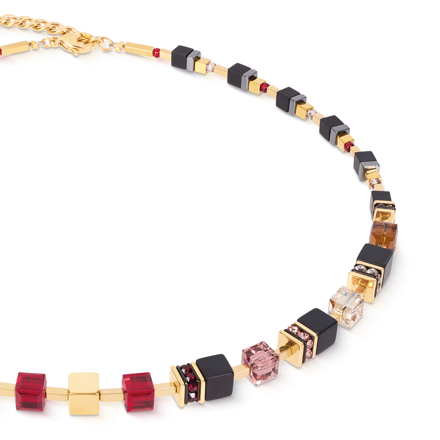Collier GeoCUBE® Precious Classic Ruby Noir