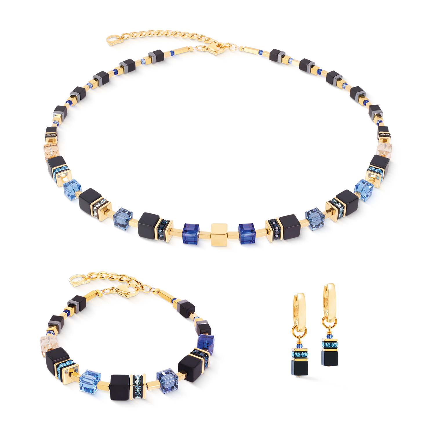 Collier GeoCUBE® Precious Classic Midnight Blue
