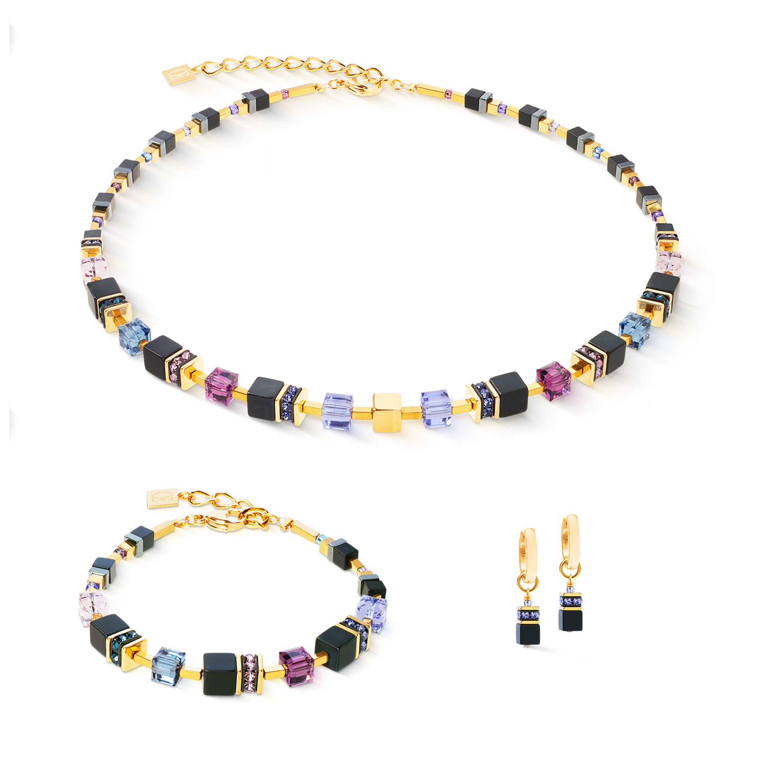 Collier GeoCUBE® Precious Classic Blue Moon or