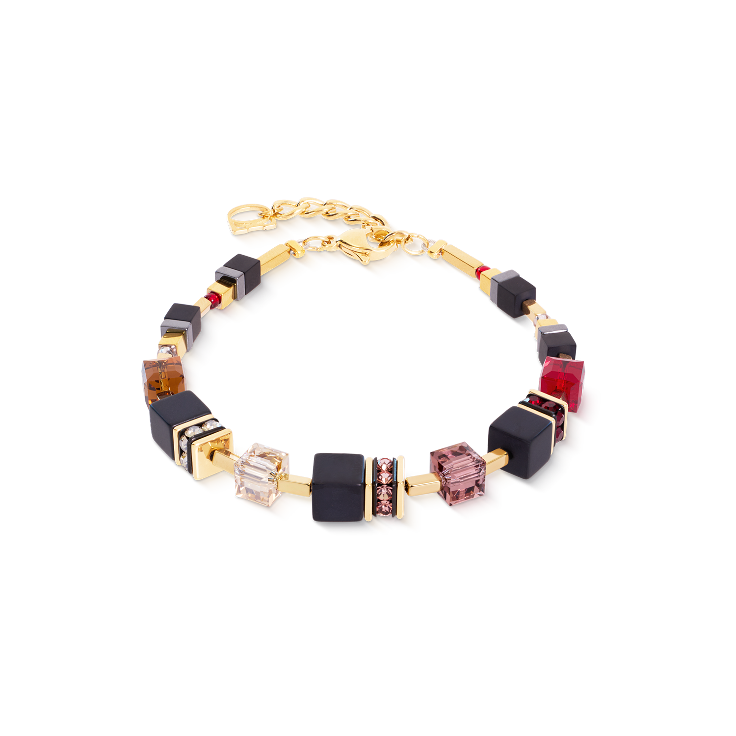 Bracelet GeoCUBE® Precious Classic Ruby Noir