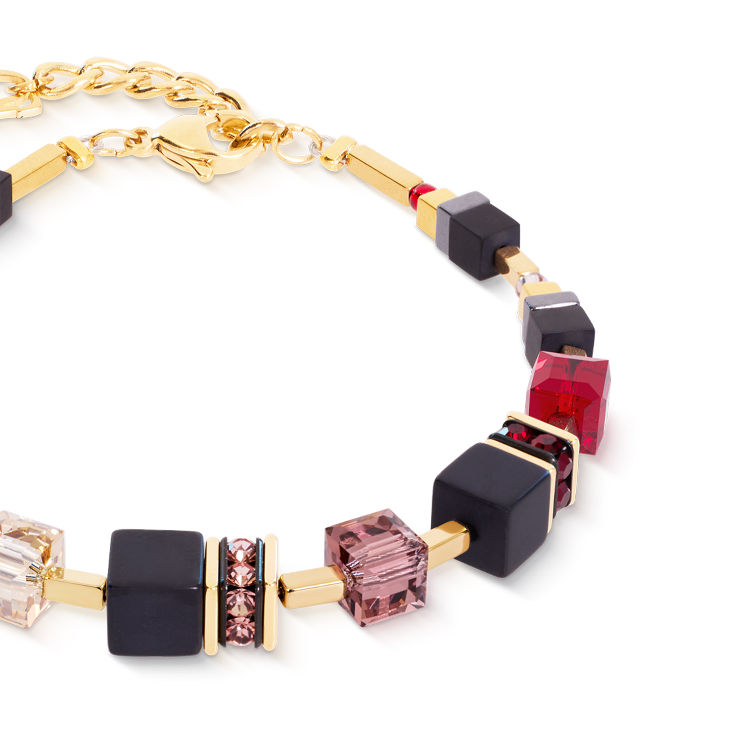 Bracelet GeoCUBE® Precious Classic Ruby Noir